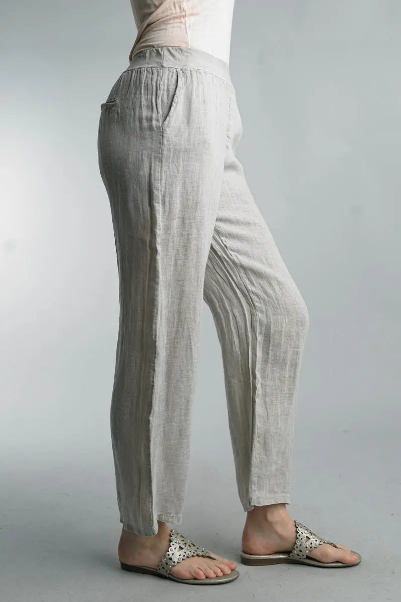 Wide leg linen pants