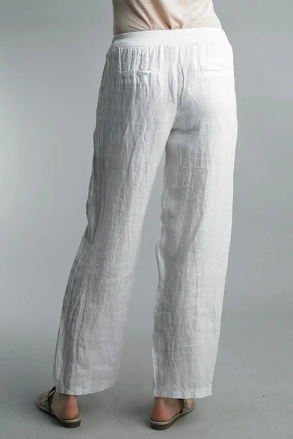 Wide leg linen pants