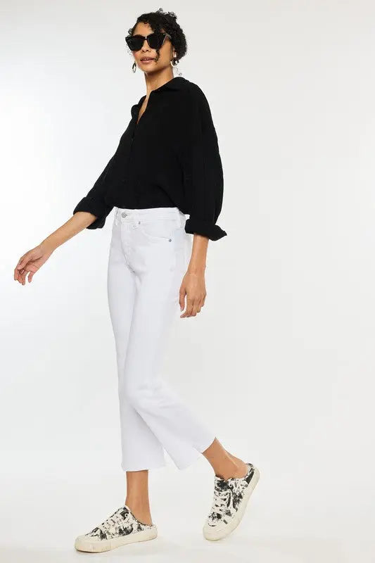 High-rise kick flare Jeans - Bay-Tique