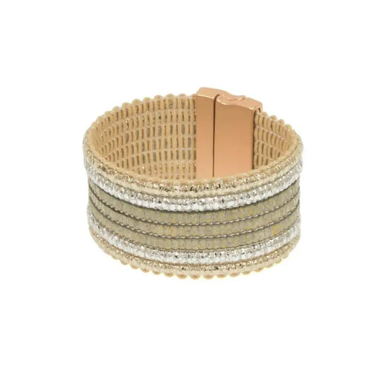 Multi Metallic Woven Bracelet