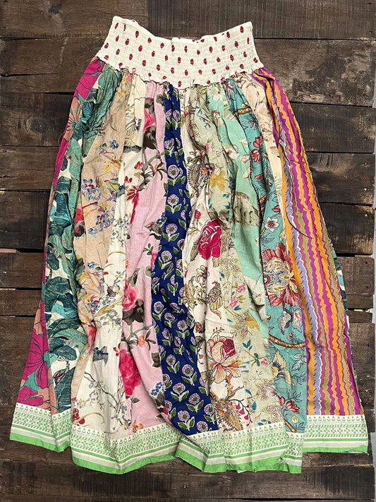 Jaded Gypsy Patchwork Skirt: Festival Fashion Staple