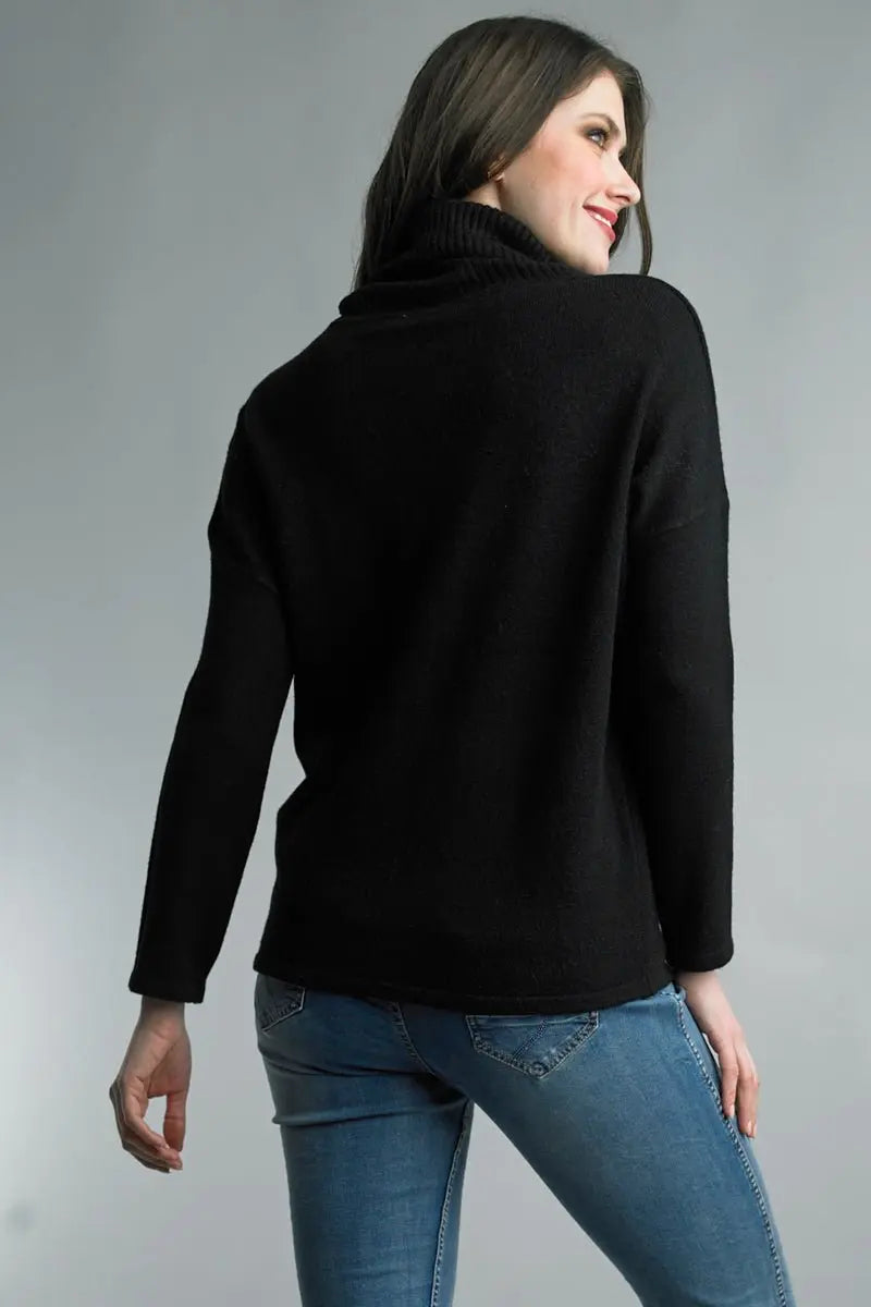 Cowl neck Sweater - Bay-Tique