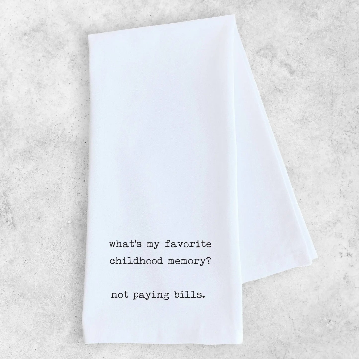Favorite Childhood Memory - Tea Towel - Bay-Tique