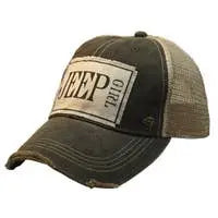 JEEP GIRL Distressed Trucker Cap - Bay-Tique