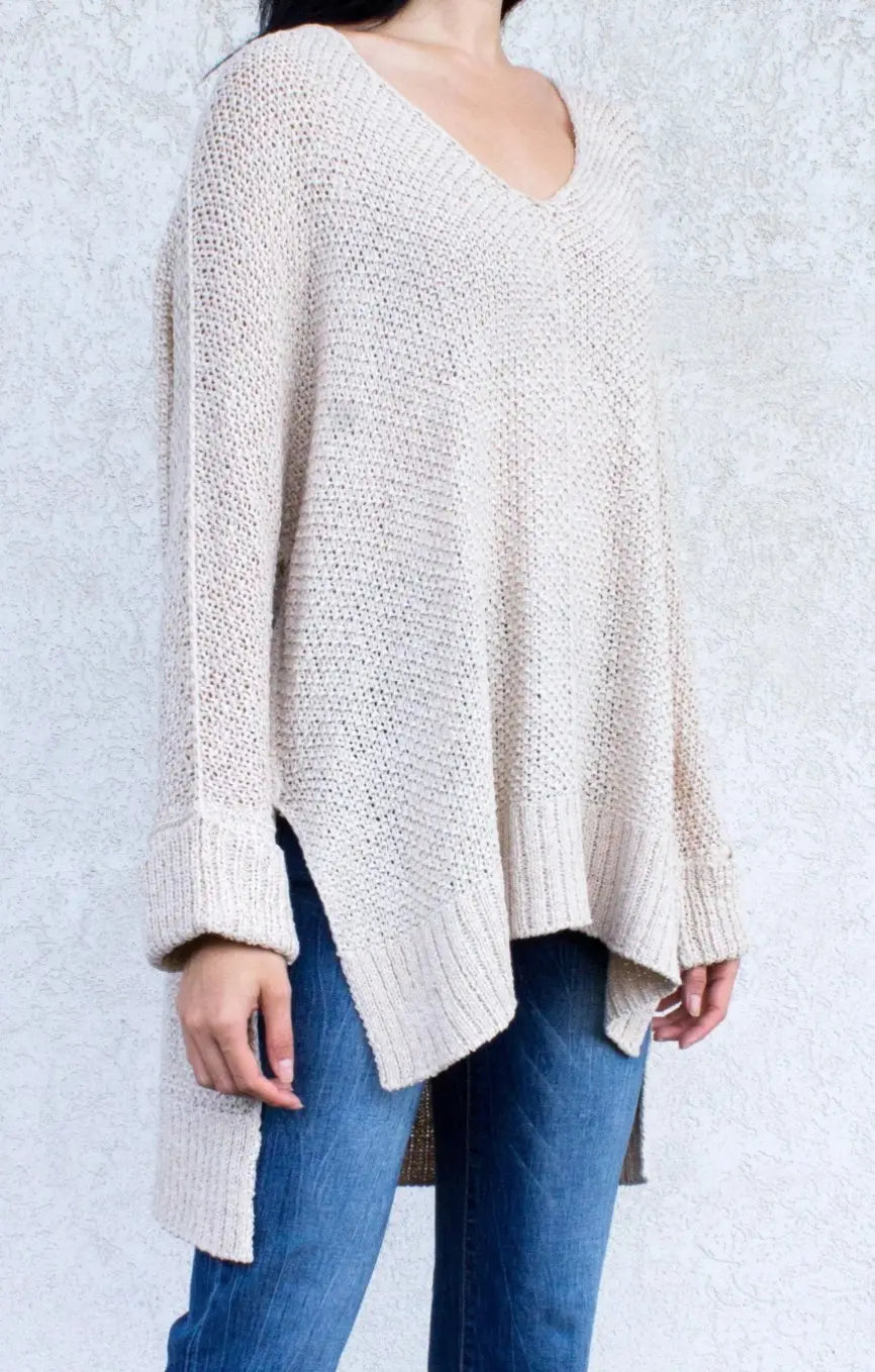 Top Sweater 3/4 Slv Pullover - Bay-Tique